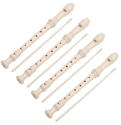 Muuoeou Milky ABS Recorder 8-Hole Treble 8-Hole Children'S Entry-Level Flute Instrument for Beginners