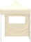 Strandzelt Shelter Carport Küchenzelt - Profi-Partyzelt Faltbar mit 2 Seitenwänden 2×2m Stahl Creme für Party Terrasse Garten Camping