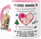 Cupdarling® Mug Future Maman Personnalisé - Chère Mamie Ce Noël Je Suis Encore Dans Le Ventre De Maman - Tasse Cadeau Noël - 330 mL Céramique - Rosa
