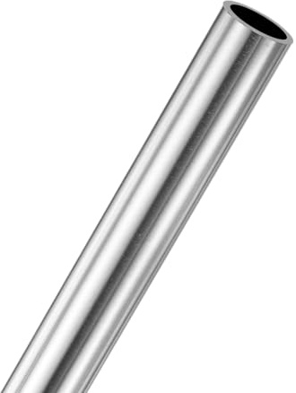 M METERXITY Edelstahlrohr Ø 8mm, Wandstärke 1mm, Länge 300mm, Edelstahl Rundrohr, Metallrohr, Edelstahlrundrohr Hohlprofil, Metallgerades Rohr für Bau, Treppen, Geländer