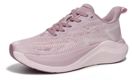 Hawkwell Cloud Zero Active Cushion Baskets Respirantes pour Femme, Tennis, Marche, Sport, Soins Infirmiers, Travail médical, Tricot, Rose, EU 39