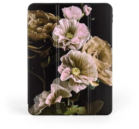 Ted Baker Black Paper Flowers Kickstand Folio Case for iPad Pro 13 (2024/2025)