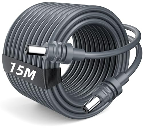 daboot Starlink Mini Kabel - DC-zu-DC Ersatz-Stromkabel, wasserdichtes Outdoor-Ladekabel für Starlink Mini Satellitenschüssel, robuste und wetterfeste Stromversorgung (15M/50FT)