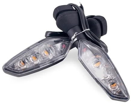 Blinker Motorrad Kompatibel Mit Ducati Für Hypermotard Multistrada 950 1200S V4s V2s 1260s X Motorrad-Rückblinker-Kontrollleuchte(Rauch)