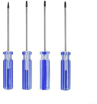 Linnkyfloa Schraubendreher-Set mit T8, für T9, für Bits für Xbox 360 Wireless Controller, kompatibel mit Festplatten und Handys, kompakt, 133 mm, 4-teilig