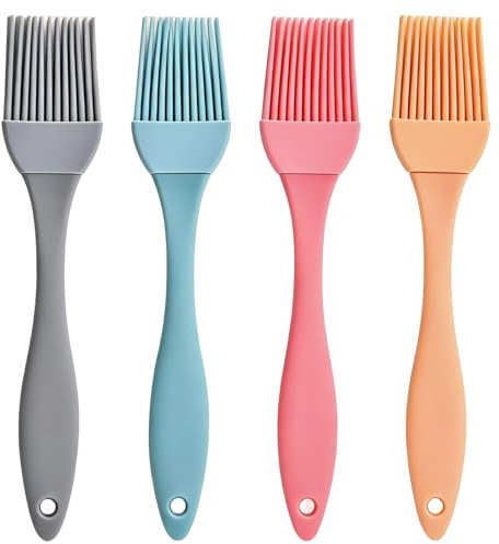 Cepillo de Alimentos, 4 Pcs Cepillos de Silicona para Repostería