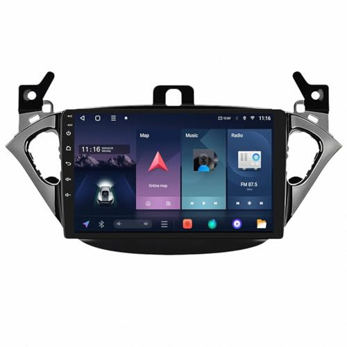Car Multimedia Radio per Opel Corsa E 2015-2019 Touch Hd, Carplay Wireless, Bluetooth, Wifi, Gps Navigatore, Retrocamera Hd, Ips Touchscreen Stereo, 4 Nucleo 1G+32G