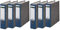 Leitz 1080 Qualitäts-Ordner 180A mit Schlitzen A4 Breit, 6 Stück im Sparpack (blau, 2)