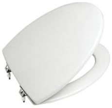 Roca Georgia A801410004 Toilettensitz, mit verchromten Scharnieren, Weiß