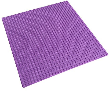 Katara 1672 - Platte Bauplatte 100% Kompatibel Lego, Sluban, Papimax, Q-Bricks, 25,5cm x 25,5cm / 32x32 Pins, Lila