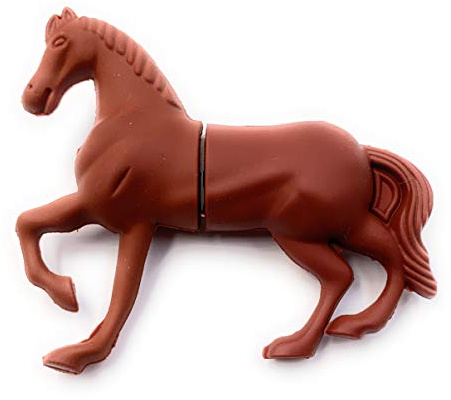 H-Customs Pferd in Braun Reiten Tier USB Stick 8 GB USB 3.0