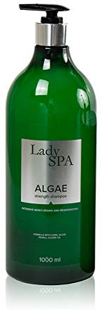 Lady Spa intensiv regenerierende und feuchtigkeitsspendende Shampoo mit Korallenalgen und Perlen-Extrakte für trockenes/geschädigtes Haar - 1 Liter mit Pumpe !