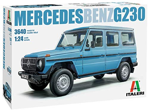 Italeri 1:24 Mercedes Benz G 230, originalgetreue Nachbildung, Modellbau, Basteln, Hobby, Kleben, Plastikbausatz, Zusammenbauen