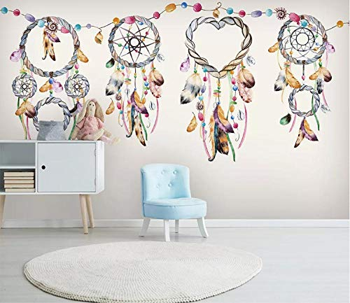 Tapete Vlies Traumfänger Fototapete Fotowand Super Qualität Wandtapete Moderne Dekoration für Wohnzimmer Schlafzimmer Büro und Gästezimmer Kinderzimmer 350x250cm