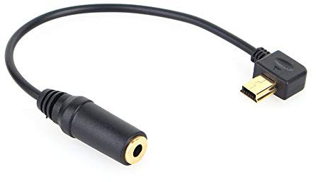 VBESTLIFE Cable Adaptador de micrófono, Conector de Audio de 3,5 mm Cable Adaptador de Enlace de micrófono USB para cámara Hero 3 4, Plug and Play Simple