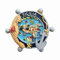 Sicilia Italy 3D Ruder-Kühlschrankmagnet, Souvenir, Geschenk, handgefertigt, Heim- und Küchendekoration, Sizilien-Kühlschrank-Magnet-Kollektion