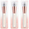 essence MAKE UP BUFFER BRUSH, Make-Up Pinsel, Weiss, Nanopartikel frei, 3er Pack (3x1pcs)