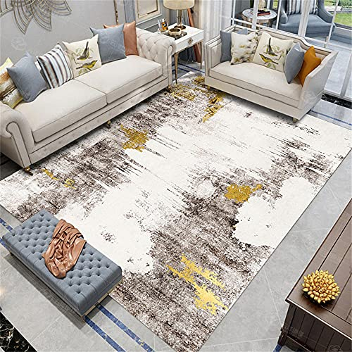 RUGMRZ Teppich Muster Fleckerlteppich 40X60cm Tapis rectangulaire gris Anti-enclume, décoration de Salon Confortable Teppich Pflegeleicht