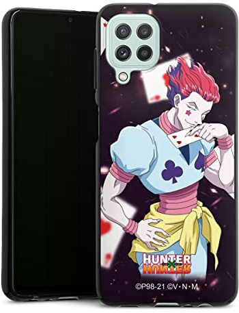 DeinDesign Silikon Hülle kompatibel mit Samsung Galaxy A22 4G Case schwarz Handyhülle Hisoka Morow Hunter x Hunter Animeserie