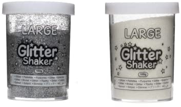 Baker Ross FE720 Snow and Ice Shakers-Pack of 2, Glitter for Kids to Decorate Projects, Craft Children, Ideal Classroom and Home Art Supplies, Assorted