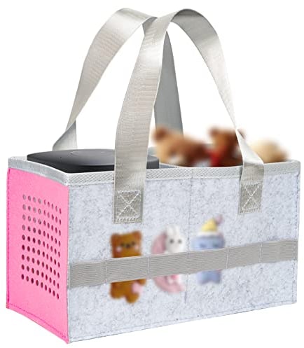 Moicainy Tasche for toniebox Tonie, Aufbewahrung Box Tragetasche mit Griff, Zubehör Schutzhüllen-Organizer für über 30 Tonie Figuren, für Toniebox Starter Set und Tonies Figur
