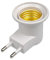 vreplrse Adaptateur de lumière de prise de courant LED mural E27 convertisseur de support d'ampoule prise ue