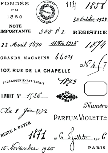 Creative Expressions Sam Poole-Dates from The Past Teilklares Stempel-Set, A5
