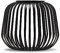 LUUK LIFESTYLE Moderne Solar LED Laterne im Boho Design mit Schatteneffekt, Tischlampe Outdoor und Indoor geeignet, wetterfest, dimmbar, in Schwarz