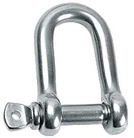 Baceyong Grillete M12 (1/2 pulgada), acero inoxidable 304, grillete de anillo en D resistente, 1000 kg, fuerte capacidad de carga