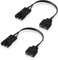 EZDIY-FAB Adapterkabel Kompatibel mit Corsair RGB-Lüfter,ML/LL/QL/SP/HD Serie,für den Anschluss an Standard 5V 3-Pin ARGB Header (2 x 10cm)