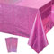 2PCS Tischdecke Geburtstag,Hot Pinke Party Tischtuch Wasserdicht Plastik Tischdecke Rosa Folientischdecke für Kinder Geburtstag Hochzeit Verlobung Picknick Party Dekoration 137 x 274cm