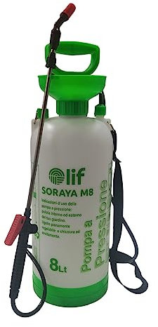 Generico Pompa IRRORATRICE A Pressione LT 8 PVC Manuale per DISERBO LIF