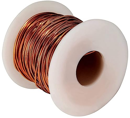 Nudiuhis 99,9%, Weicher Kupferdraht, Kupferdraht für Den Garten, 16 Gauge/ 1,3 mm Durchmesser, 127 Fuß/39 M, 1-Pfund-Spule