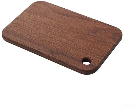 Planche à découper en bois de noyer de qualité supérieure - Planche à découper pour camping, pique-nique, barbecue, cuisine - 18 x 12 x 1 cm