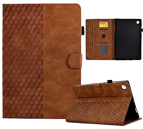 VKooer Hülle für Samsung Galaxy Tab A9 Plus (11 Zoll) 2023 Schutzhülle SM-X210/X215/X216 Premium PU Ledertasche TPU Stoßfest Folio Case Auto Schlaf/Wach Funktion - Braun