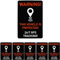 Aufkleber Set VEHICLE GPS TRACKING, 6 Stück, 6 x 4 cm, selbstklebende Folie, außenklebend, Warnhinweis Sticker Innen- und Außenbereich, Diebstahl Schutz Klebesticker, Hinweissticker alarmgesichert