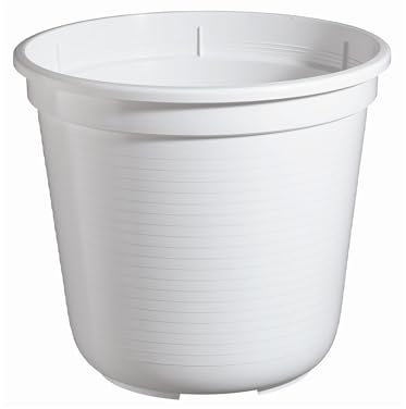 Erhard-Trading Pot de fleurs de taille standard (blanc, diamètre : 32 cm)