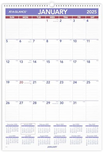 AT-A-GLANCE PM32825 Wandkalender 2025, 39,5 x 57,9 cm, groß