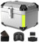 36L 45L 55L 65L Universal Motorrad Top Case, Wasserdicht Aluminium Top Case Motorrad Heckkoffer Motorradkoffer Helmkoffer Koffer Für Roller,Scooter,Quad(Schwarz,45L)