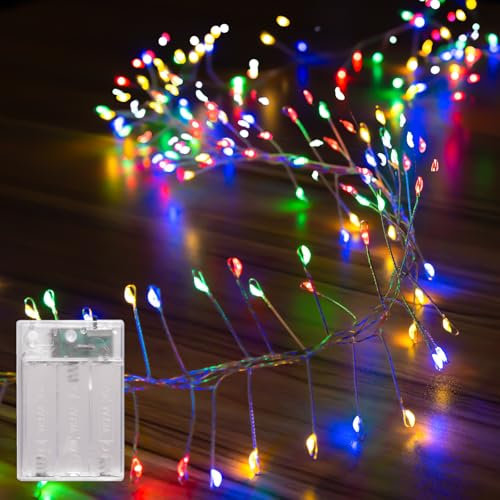 LEECOCO Batteriebetriebene Feenlichter, 3m 120 LEDs für Weihnachten, Party, Hochzeit und Halloween Dekoration (Mehrfarbig)