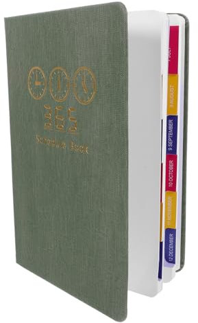 PLAFOPE Tagesplaner Planerbuch Mit Monatsplaner Und Wochenplaner Zum Aufzeichnen Von Terminen Notizen Memo Bürozubehör