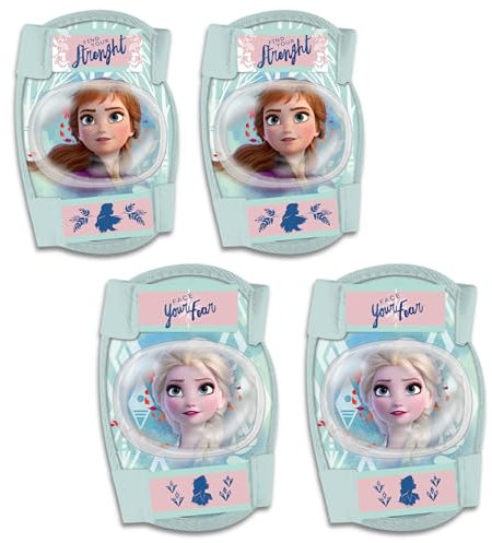 sarcia.eu Frozen protezioni per ginocchia e gomiti per ragazzi, ragazze (Menta)