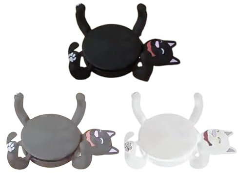 3 Pack 3D Print Cat Coasters, Funny Cat Coasters Cup Cuddler, Funny Creative Animals Cup Holder For Drinks, Drink Mug Holders Coffee Table Decor For Pet Owners And Lovers