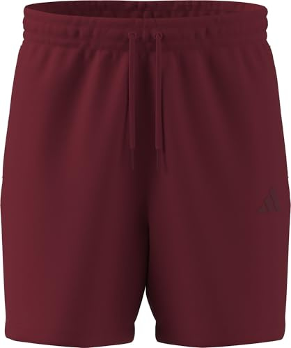 adidas Men's Future Icons Small Logo Short, Active Maroon, XS Short