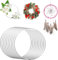 MINISOISO 10 Stück Metallringe zum Basteln, 20cm Metallring Traumfänger Ringe, Dekoringe zum Hängen, Ringe Hoops für Traumfänger DIY Handwerk Mobile Basteln
