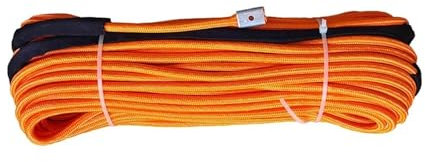 Hookurity Corde de treuil synthétique Câble de treuil UHMWPE doublement tressé 10 mm x 50 m, câble de remorquage, câble Plasma for 4x4 Tout-Terrain