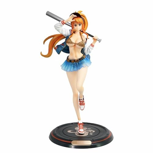 Anime One Piece Nami Thief Cat Figurine – PVC Collectible Statue – Straw Hat Pirates Navigator Display Model for Fans & Collectors (Cat Burglar 18cm)