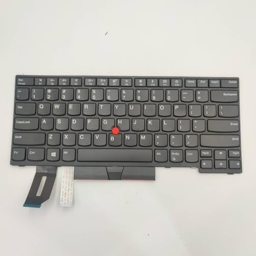 LUNOZST Laptop-Tastatur US-Layout für Lenovo für ThinkPad E480 E485 E490 E495 T480S T490 T495