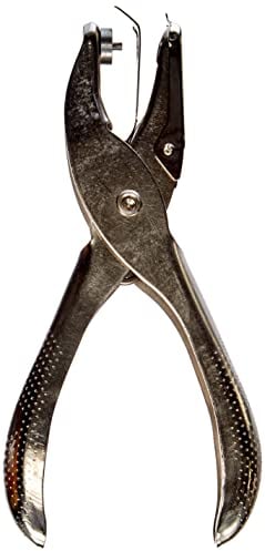 Rayher Hobby 8932300 Lochzange, Länge 12,5 cm, Lochdurchmesser 1,5 mm, Lochstanzer, Kartenentwerter, Metall-Lochzange, Stanzer