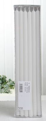 CandleCorner Stabkerzen, 30 x 1,2 cm Ø, 12er-Pack, weiß